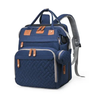 Sac à Langer Multifonction avec Lit Pliant et USB Intégré