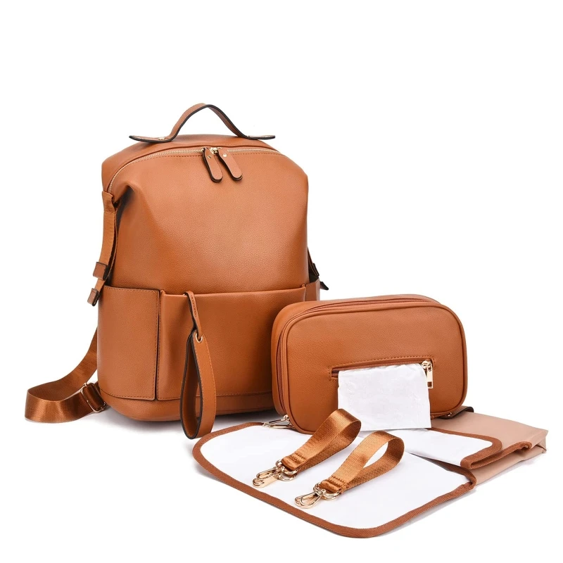Sac à Langer en Cuir Élégant & Pratique