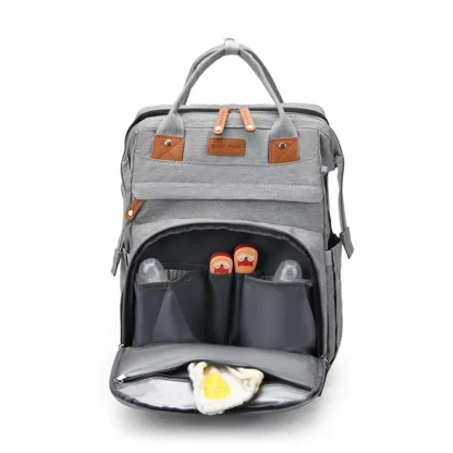 Sac à Langer Multifonction avec Lit Pliant et USB Intégré – Image 3