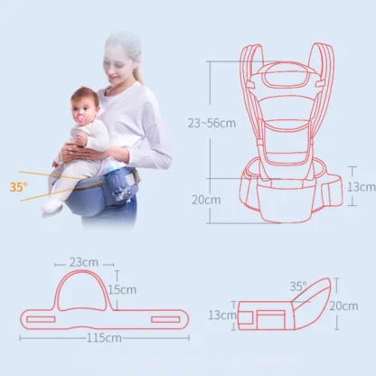 🍼 Porte-Bébé Ergonomique – Confort et Mobilité pour les Parents Actifs ! – Image 5
