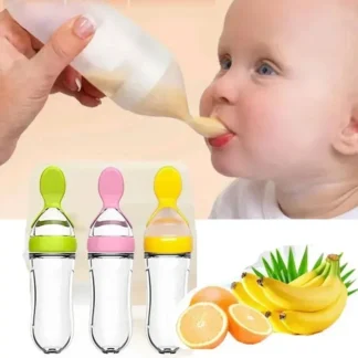 🥄 Cuillère Distributrice en Silicone – L’Innovation Maline pour des Repas Faciles !