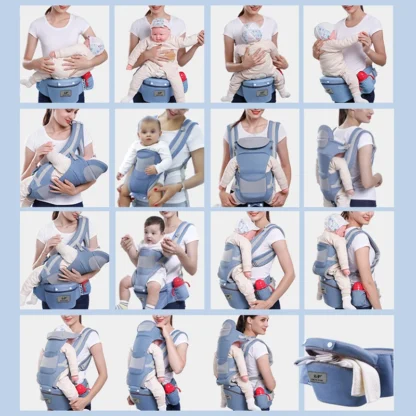 🍼 Porte-Bébé Ergonomique – Confort et Mobilité pour les Parents Actifs ! – Image 2
